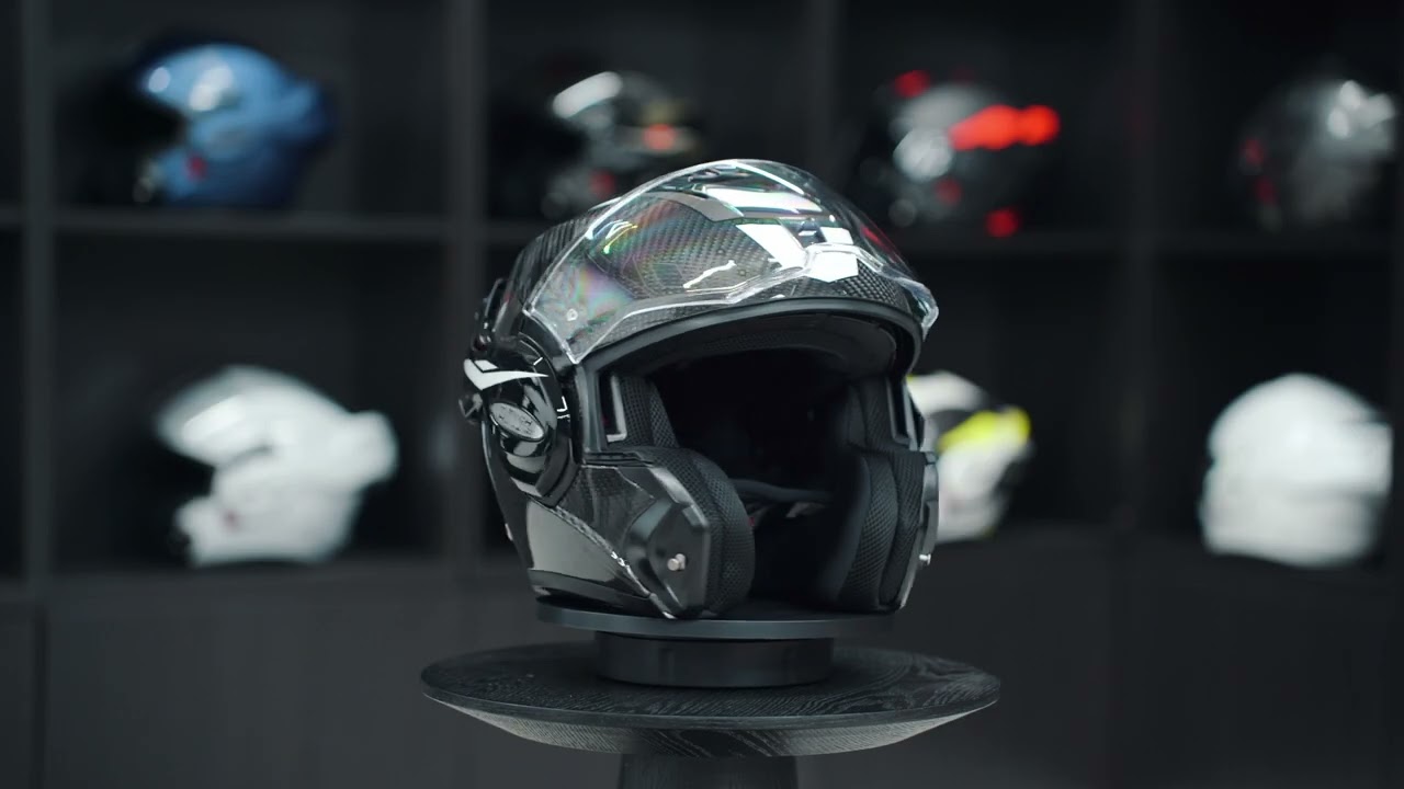 Discover the Scorpion Exo-Tech Evo Carbon Rover Black-White Motorcycle Helmet | Product Overview