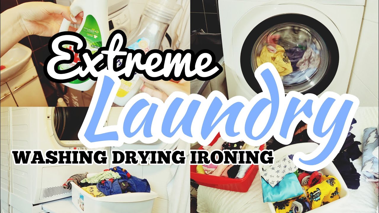 🤯 NEVER ENDING LAUNDRY/WEEKLY LAUNDRY ROUTINE