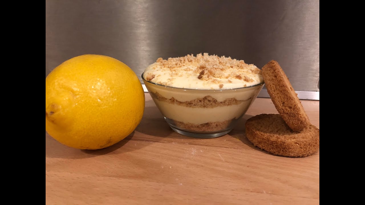 Verrine tiramisu citron palets bretons