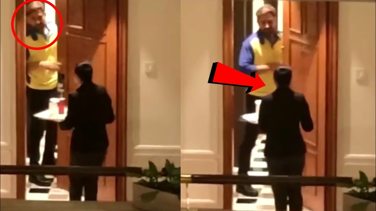 Watch MS Dhoni Surprised A Hotel Staff Girl When She Comes To His Room To Deliver Food | IPL 2023