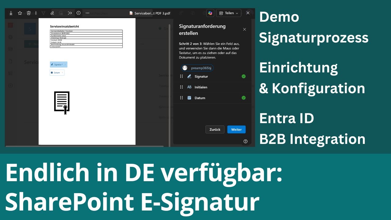 SharePoint E-Signatur: Demo und Konfiguration der Syntex-Lösung