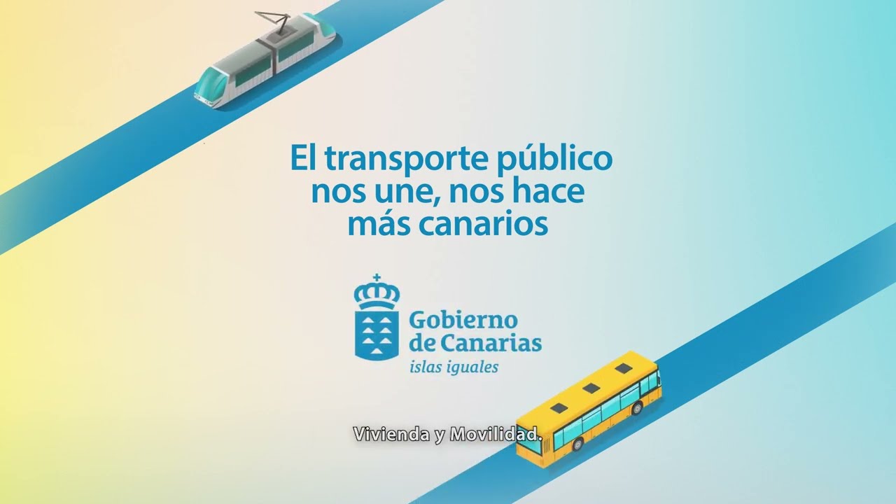 El transporte público nos une, nos hace más canarios 🚌🚋