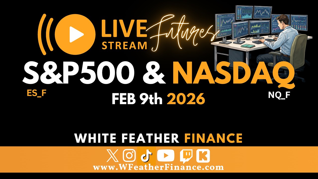 Live Trading S&P500 & NASDAQ Futures $NQ 2/9/2026 #nasdaqfutures #techearnings  #daytrading