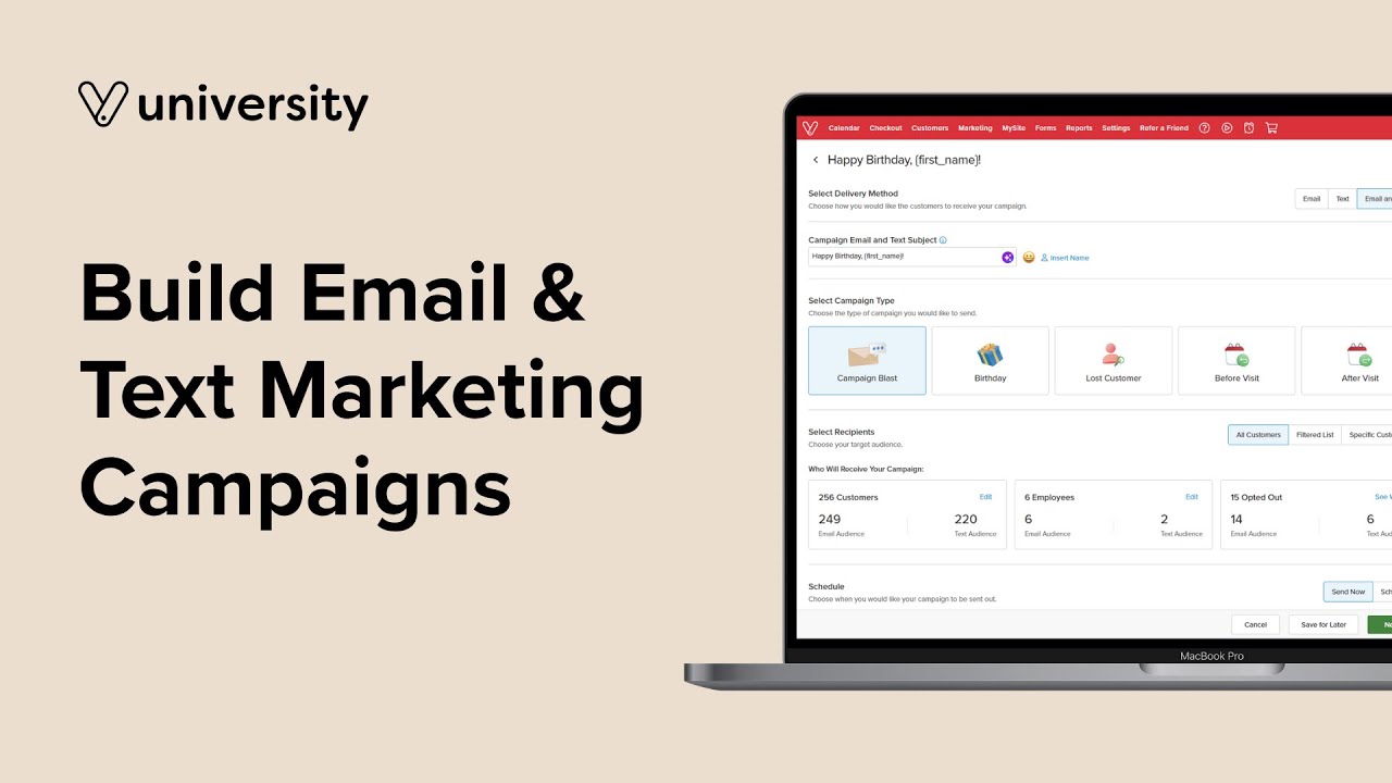 How to Build Email & Text Marketing Campaigns in Vagaro