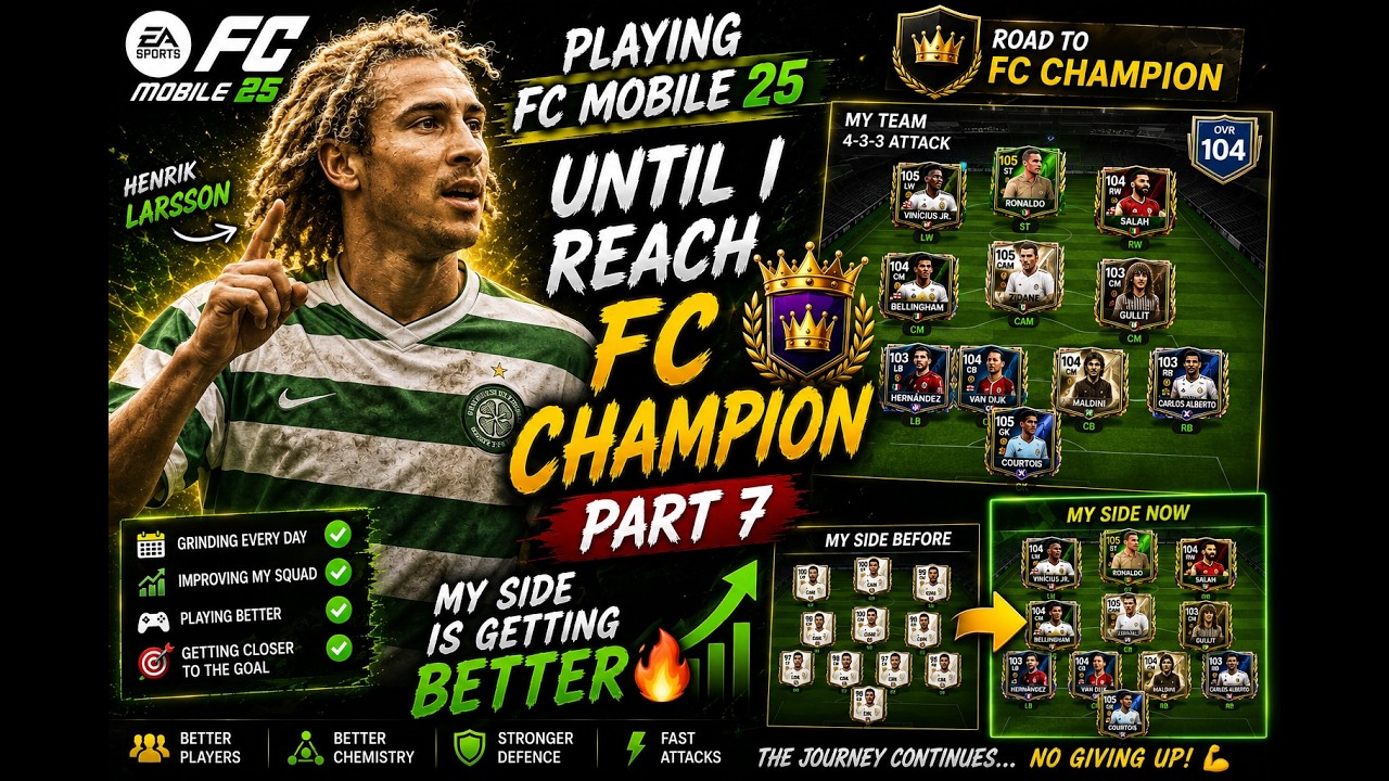 Playing fc mobile 25until i reach fc champion part7, my side is getting better #gaming #fifa #foryou