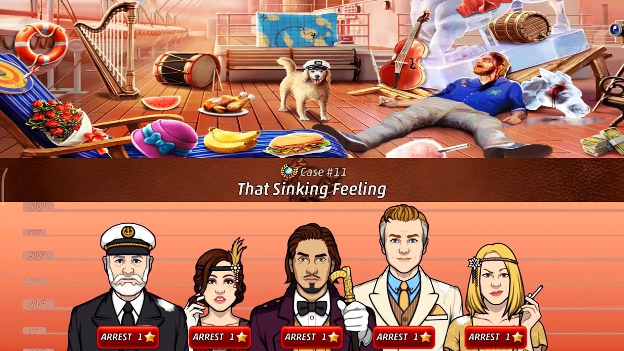 Criminal Case: Mysteries of the Past Case 11 - That Sinking Feeling | Arrest Killer (Extend Version)