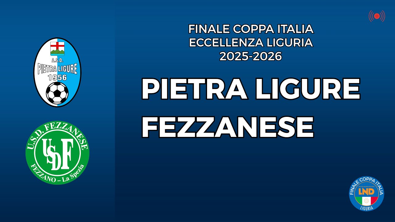 Sintesi: PIETRA LIGURE - FEZZANESE 9-8 d.c.r. | FINALE COPPA ITALIA 25-26 | ECCELLENZA | 06/01/2026
