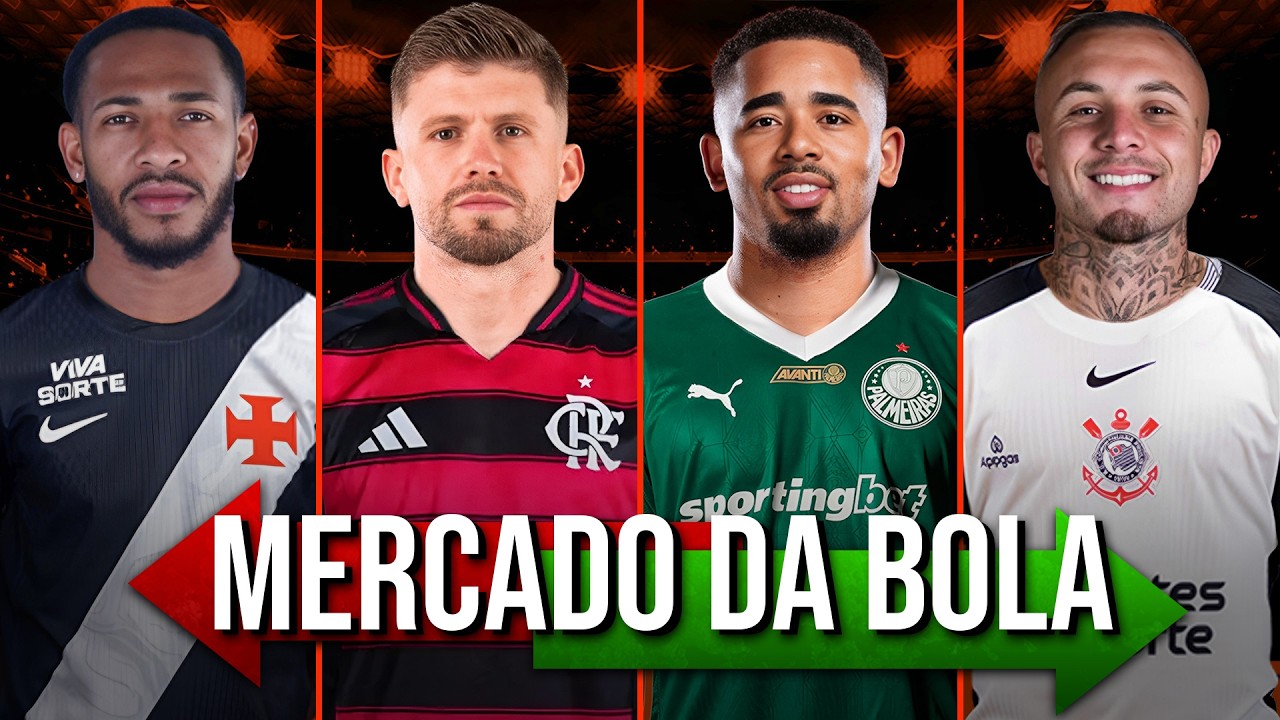 +13 TRANSFER&Ecirc;NCIAS E ESPECULA&Ccedil;&Otilde;ES DO MERCADO DA BOLA DO FUTEBOL BRASILEIRO E EUROPEU