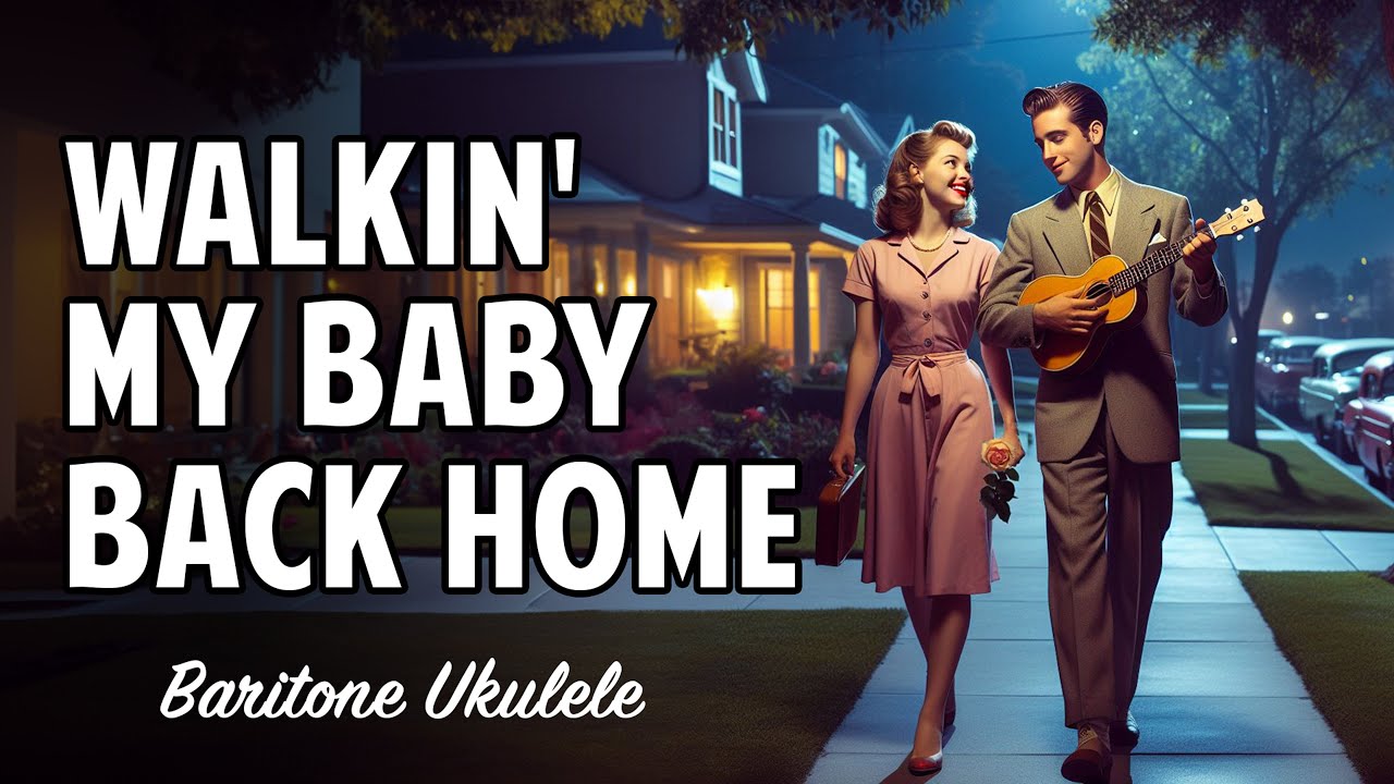Walkin' My Baby Back Home // Baritone Ukulele Tutorial