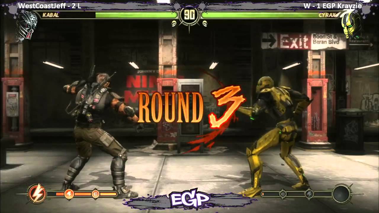 MK9: EGP Krayzie (Cyrax) vs WC Jeff (Kabal) - Grand Final