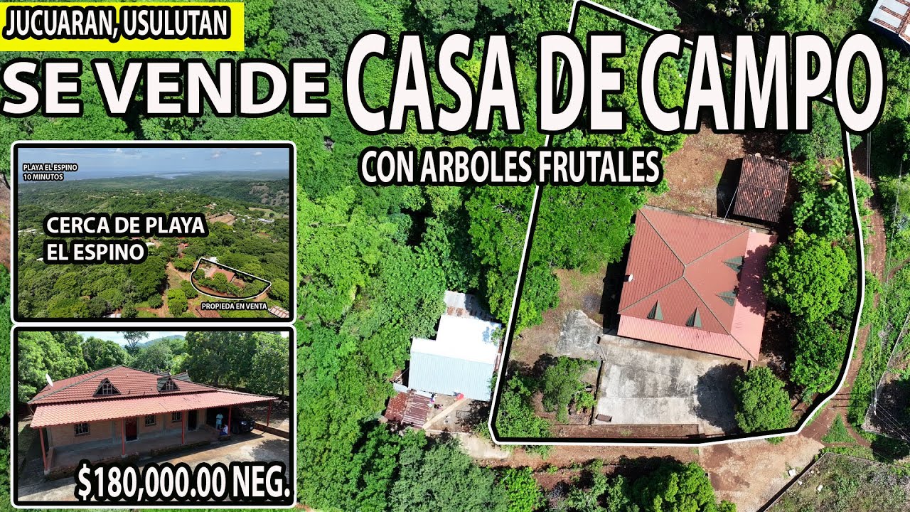 SE VENDE CASA DE CAMPO A REMODELAR JUCUARAN USULUTAN CERCA PLAYA ESPINO | CRV EL SALVADOR