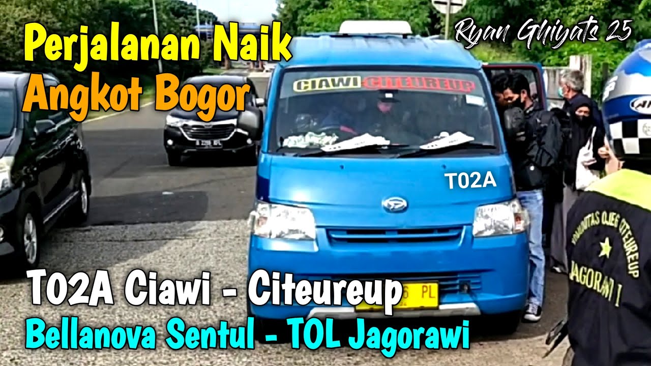 Trip Angkot Bogor T02A Ciawi - Citeureup (Bellanova Sentul - Jalan TOL Jagorawi)