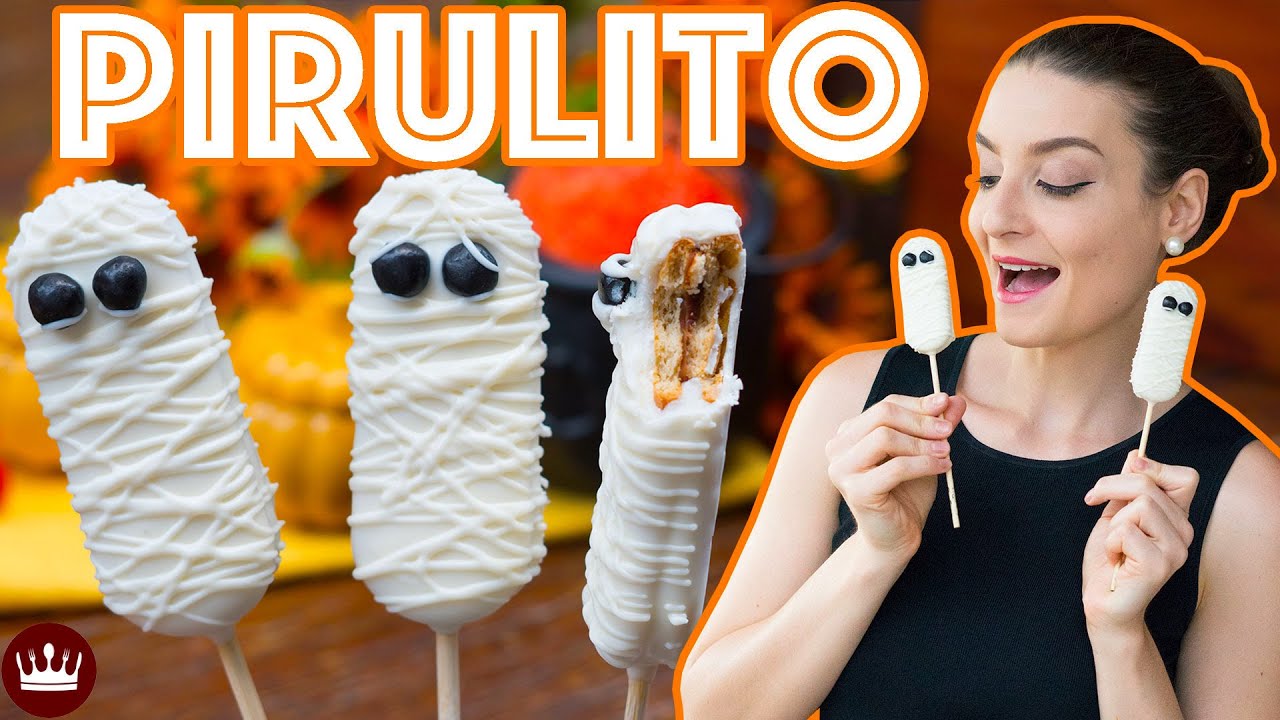 PIRULITO DE BOLACHA/BISCOITO MÚMIA (especial Halloween) - Cozinha do Bom Gosto - Gabi Rossi