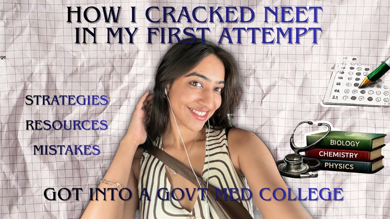 How I Cracked NEET in 1st Attempt | School + Coaching, Resources & Mistakes