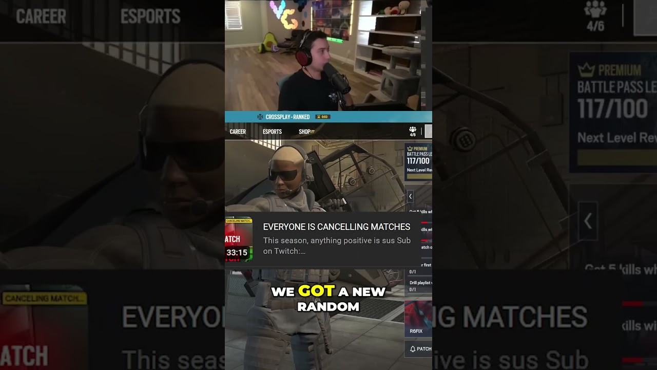 R6 Siege Ranked: One Game From Diamond, Then This Happened... #shorts