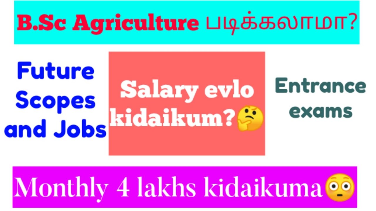 After B.Sc Agriculture|Scopes|Jobs|Salary 4l/month