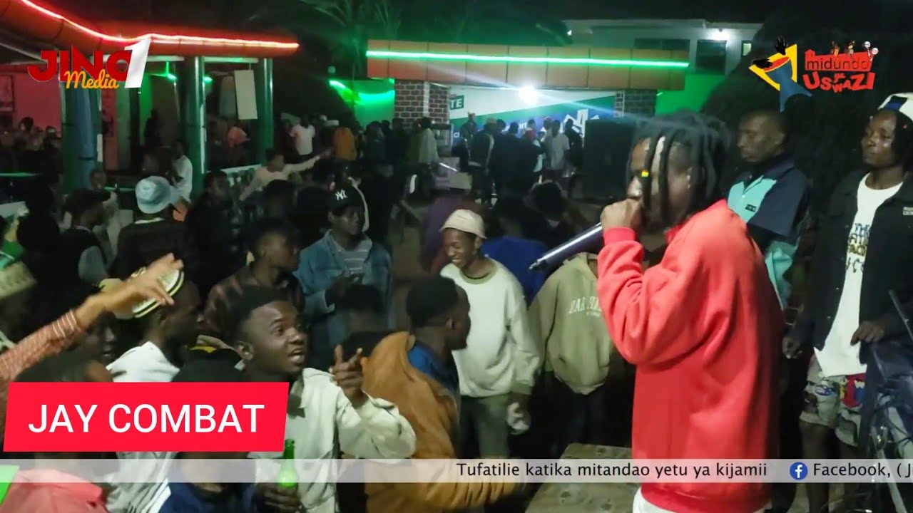 JAY COMBAT KWENYE PARTY YAKE MTONI BAR HII NI MIDUNDO YA USWAZI LIVE SHOW