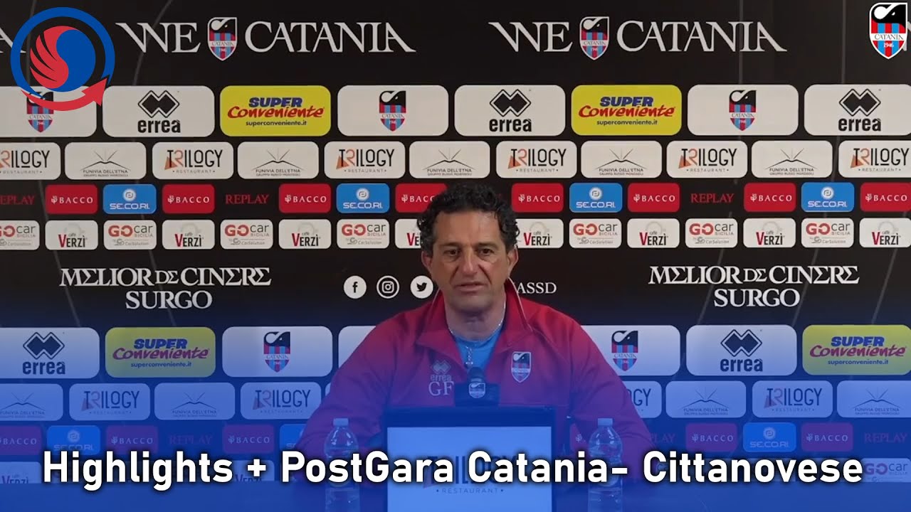 Serie D: Catania-Cittanovese 1-0 + Conferenza mister Ferraro - Voce Libera Web