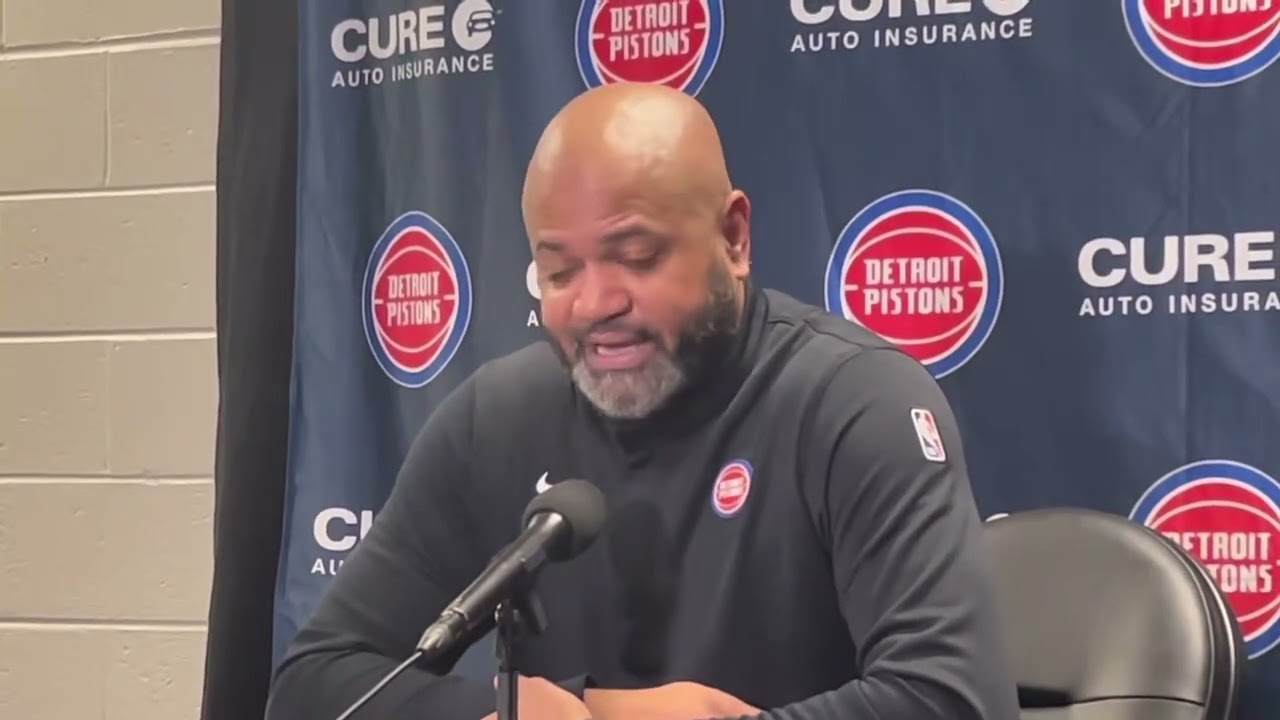 Pistons coach J.B. Bickerstaff on third-quarter ejections in 110-104 win over Hornets