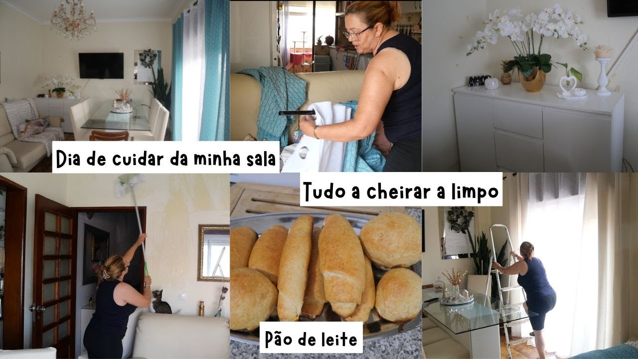 VLOG// ACOREDEI CHEIA DE ENERGIA E DEI UM CLEAN NA MINHA SALA//  FIZ PÃES DE LEITE FOFFINHOS