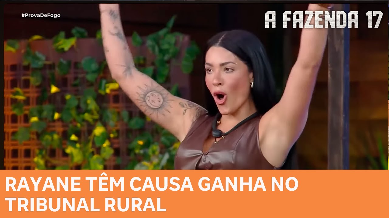 A FAZENDA 17: Peões dão ganho de causa para Rayane durante Tribunal Rural