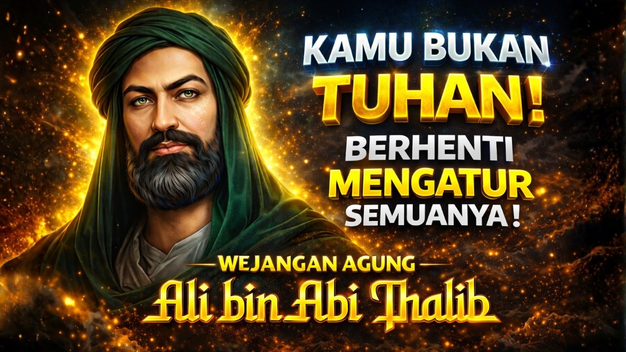 DIAMLAH‼️Biarkan ALLAH Selesaikan Masalahmu | Wejangan Sangat Menyentuh Hati Ali bin Abi Thalib