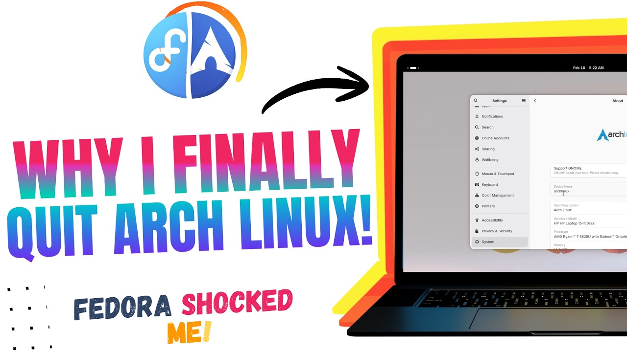 Arch User Tries Fedora for 30 Days! - The Honest Verdict (For 2026)