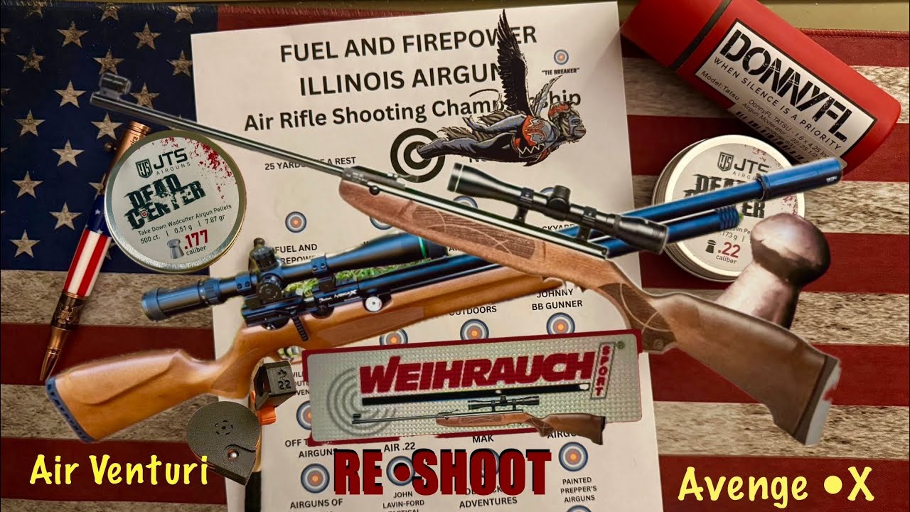 @fuelandfirepower @IllinoisAirguns Air Rifle Shooting Championship UPDATE:Weihrauch HW30s & AvengeX 