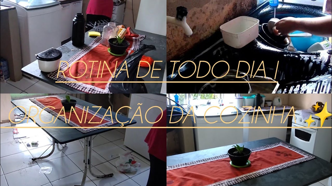 Rotina do dia / organização básica da cozinha pós fds 🏡✨