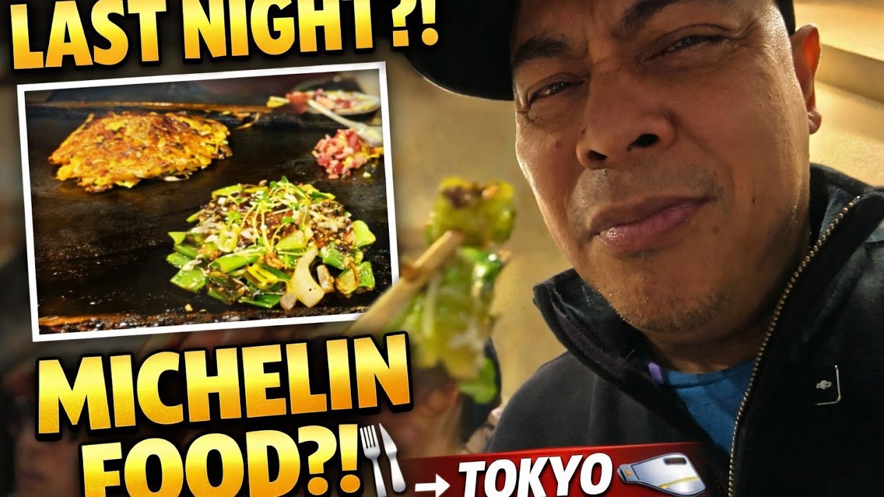 LAST NIGHT IN OSAKA 🇯🇵 Michelin Okonomiyaki + Bullet Train to Tokyo 🚄