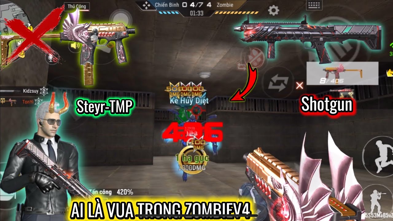 Tập 19: TMP Đối Đầu Với Những Khẩu Shotgun Mạnh Nhất Trong ZombieV4