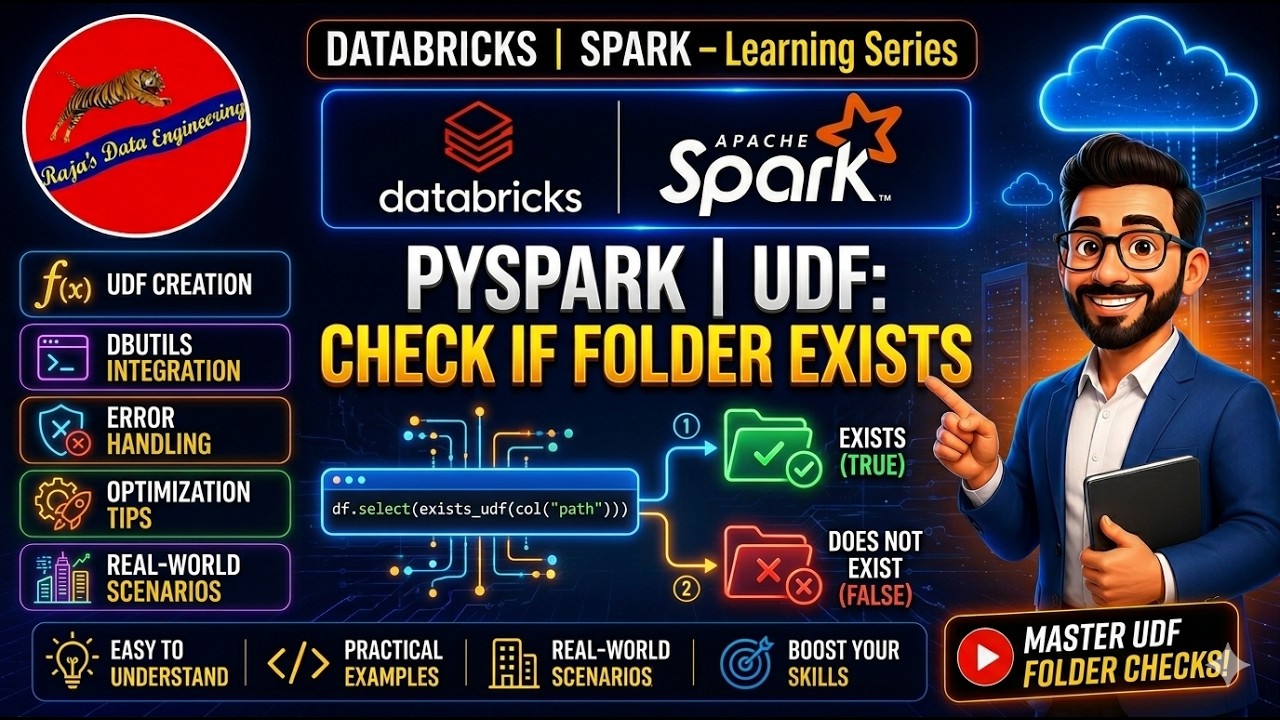 73. Databricks | Pyspark | UDF to Check if Folder Exists