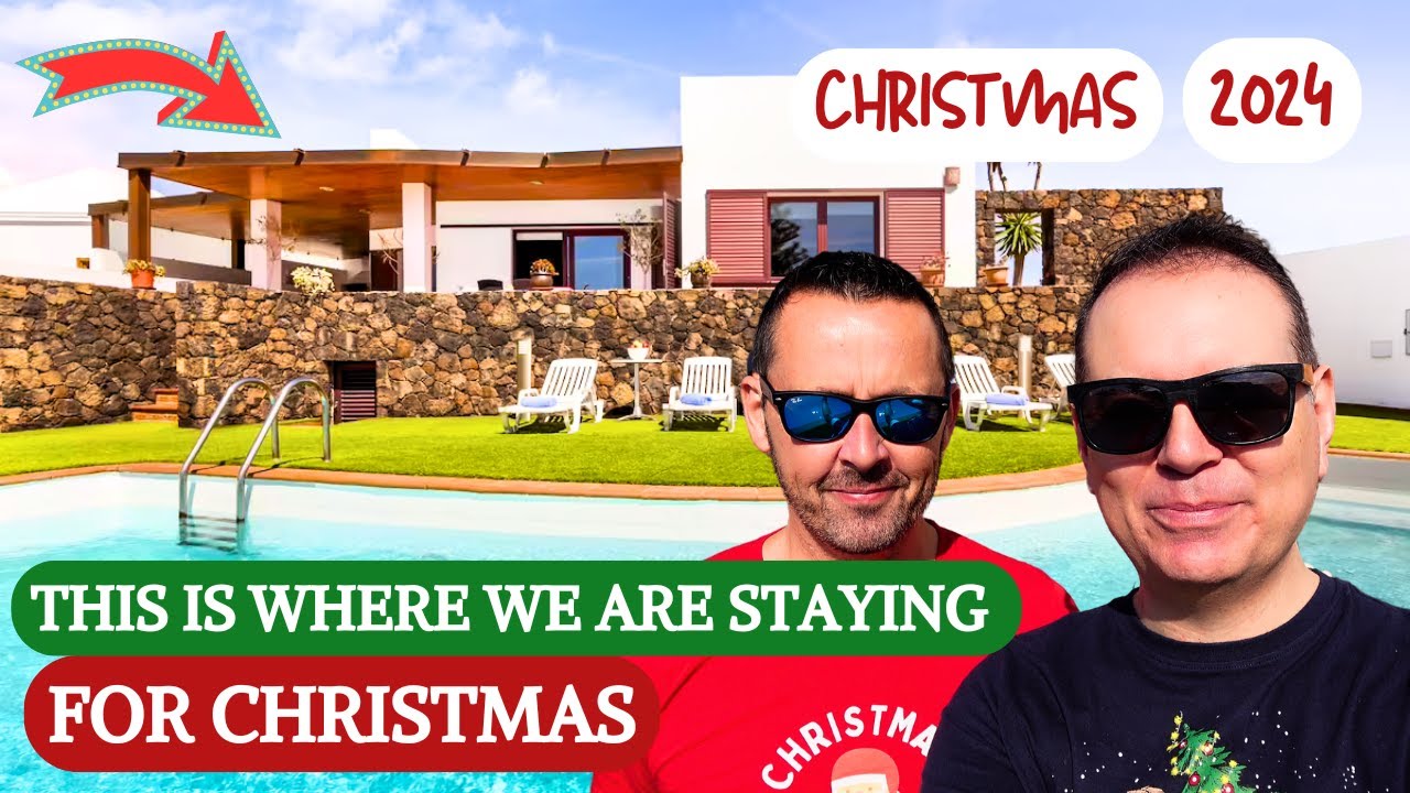 Lanzarote for Christmas ! This is where we are staying. Villa tour