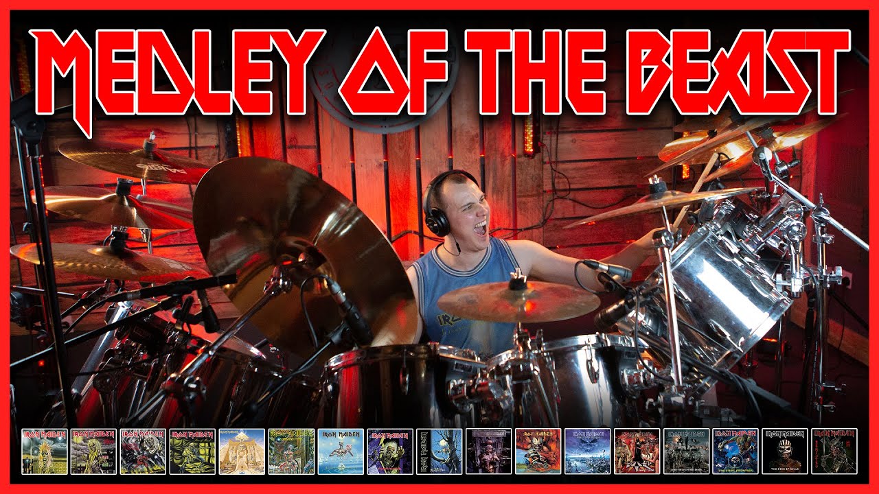 The History of Iron Maiden in 36 minutes | Medley of the Beast (Drum cover)
