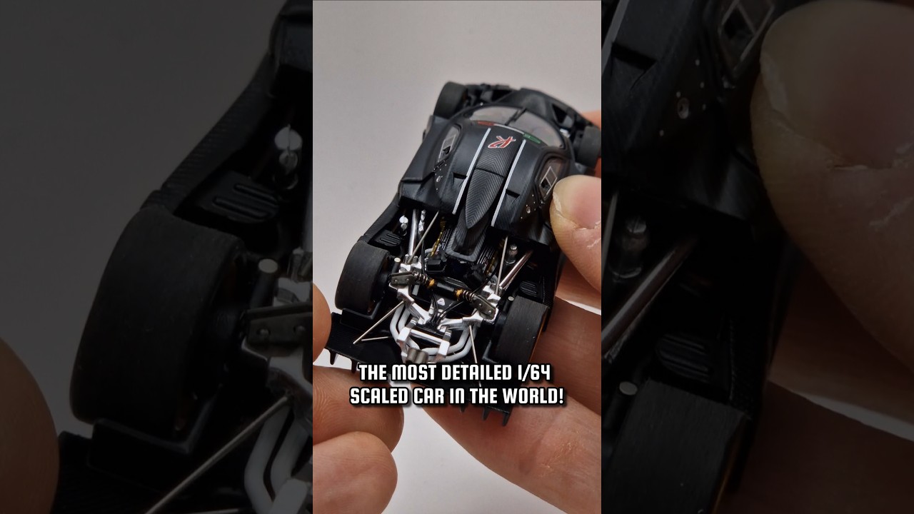 MOST DETAILED 1:64 MODEL IN THE WORLD?! - 😨 - Almost Real Pagani Zonda R | #pagani #Shorts #Diecast