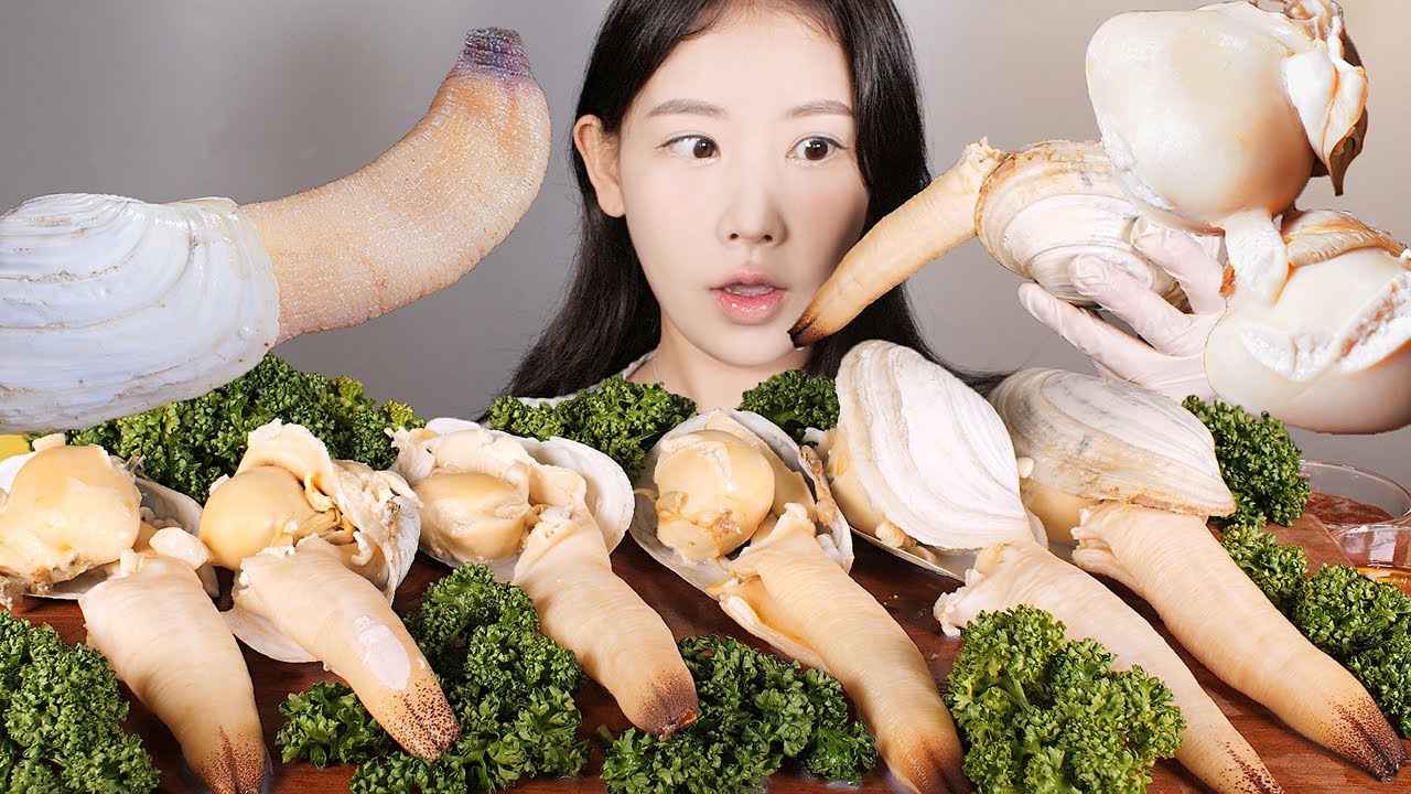 조개 중 가장 비싼💸 코끼리조개🐘 먹방 Elephant Clam Shell [eating show] mukbang korean food