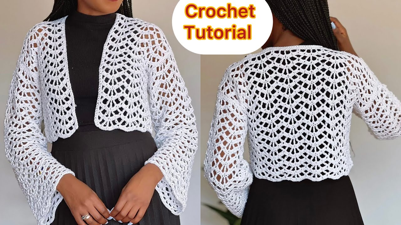 Crochet A Lace Cardigan / 2 Row Repeat 