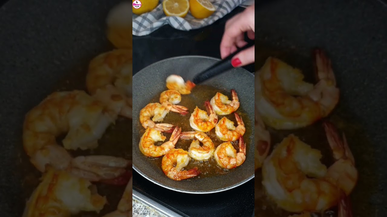 Creveti/creveti la tigaie🍤Garnelen/Garnelen in der Pfanne🍤Shrimp/Shrimp in the pan