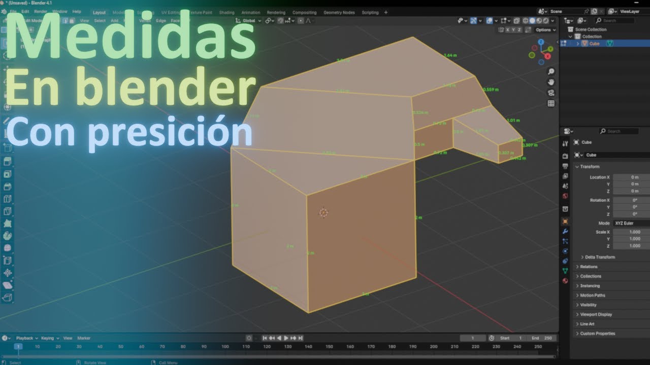 Medidas en blender - con presición