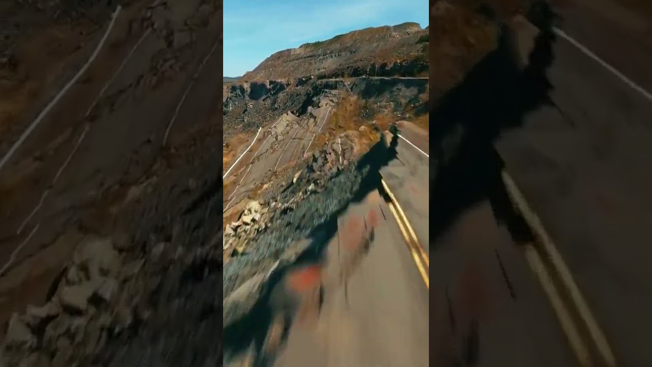 Drone footage shows Route 112 in Quebec &mdash; completely destroyed by a 2009 landslide