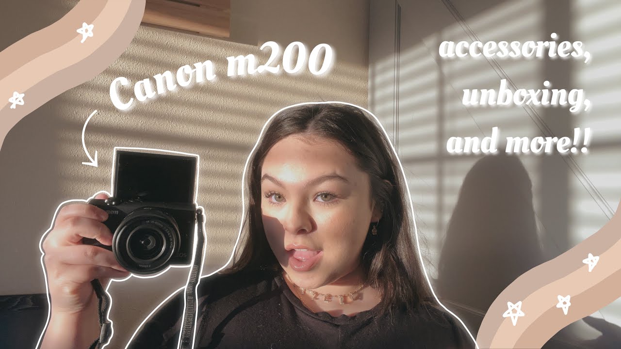 New camera unboxing *canon eos m200*camera settings, accessories, and more!!