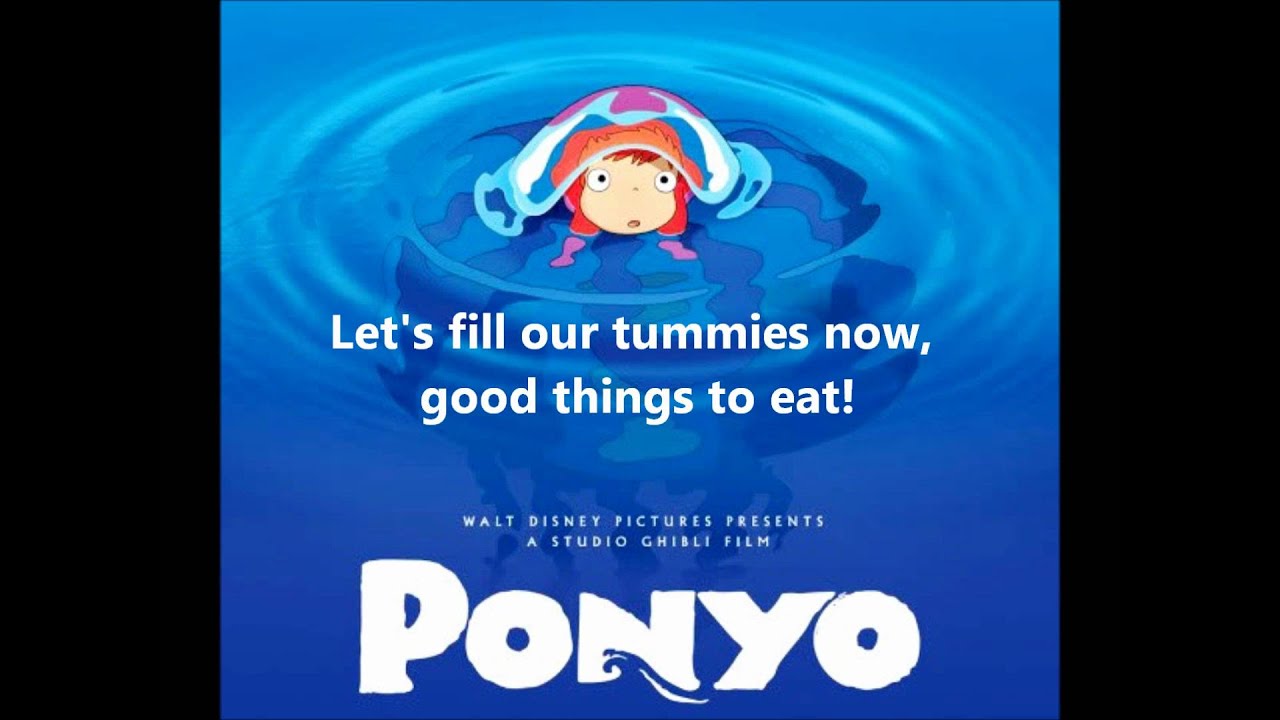 Ponyo on the Cliff By the Sea - Lyrics [Full song]