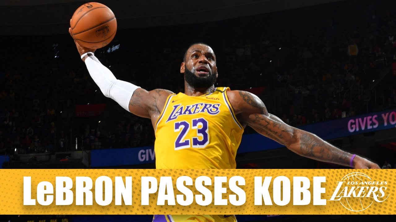 LeBron James passes Kobe Bryant for third on the all-time scoring list | 2019-20 NBA Highlights