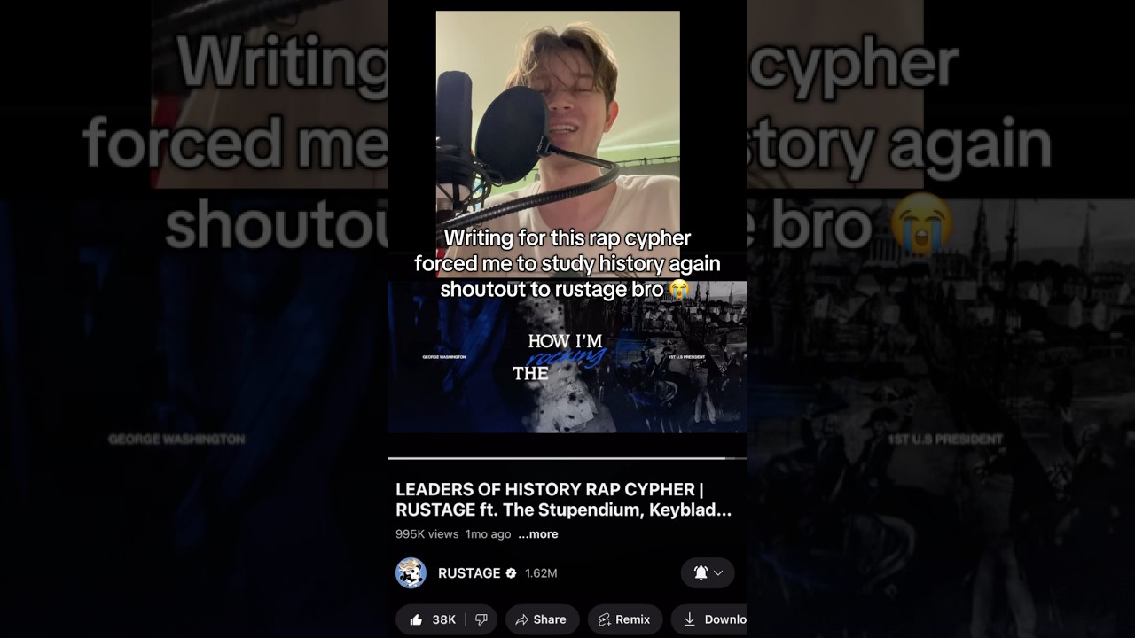 LEADERS OF HISTORY CYPHER - GEORGE WASHINGTON VERSE #dripstick #nerdcore