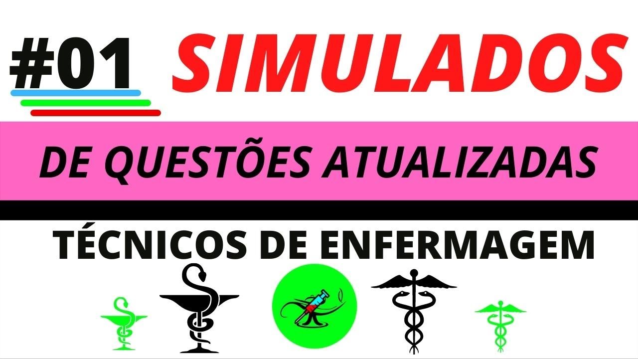 ✅ Simulados de questões | Questões técnicos de enfermagem | questões comentadas de concursos