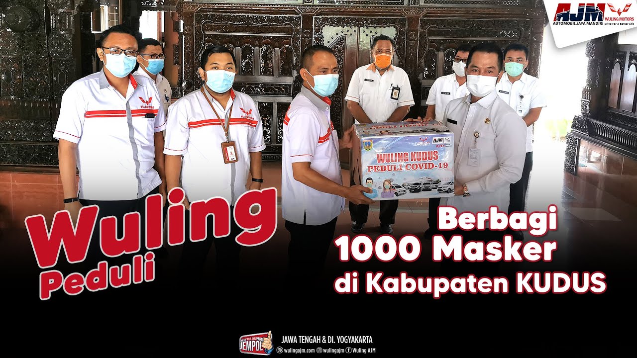 WULING PEDULI Berbagi Masker 1000 di Kabupaten Kudus