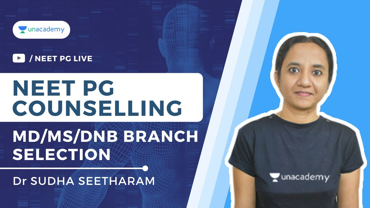 NEET PG Counselling - MD/MS/DNB Branch Selection | Opthalmology | Dr Sudha Seetharam