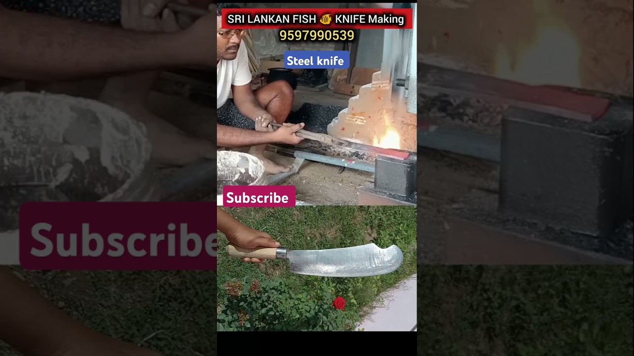 Sri Lankan Fish knife Making video