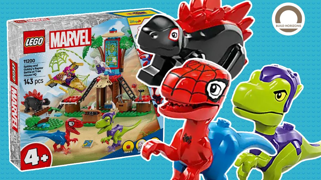 FIRST-EVER LEGO Spiderman Dino 🦖 LEGO Marvel 11200 Spidey & Green Goblin’s Raptor Battle Speed Build