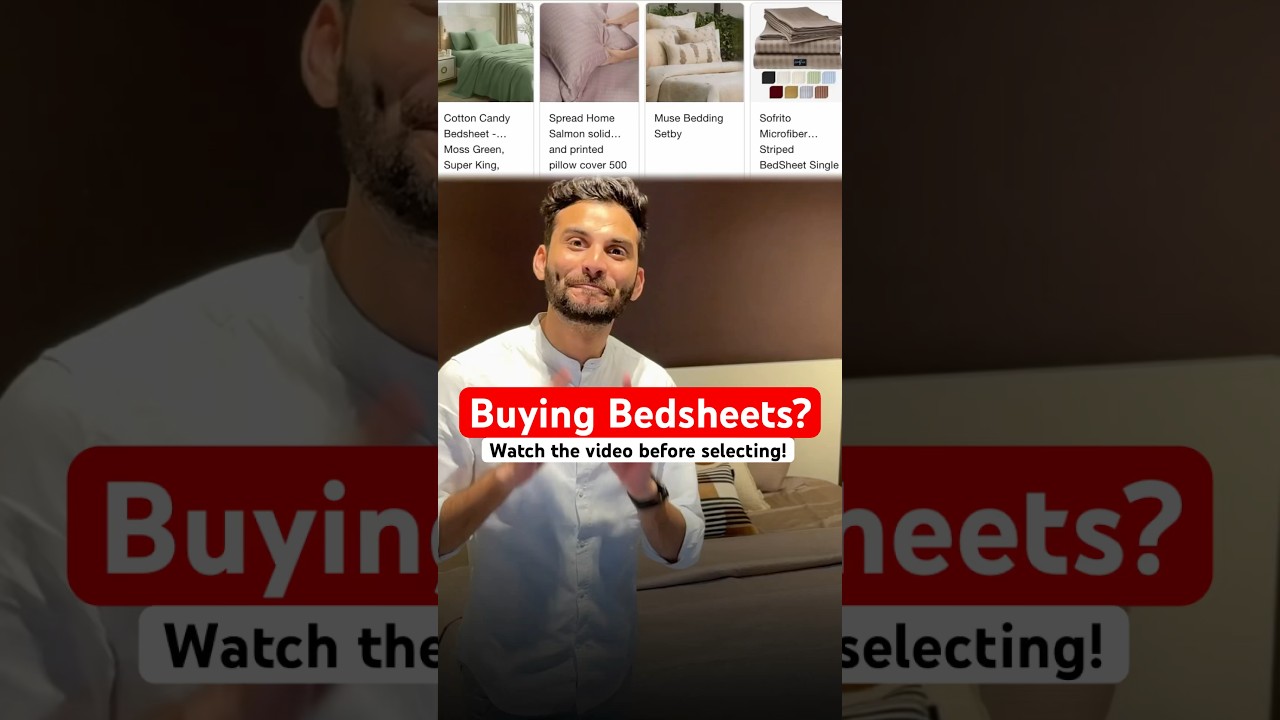 Bed sheets review - cheap vs luxury interior design tips by houmeindia #bedsheets #interiordesign